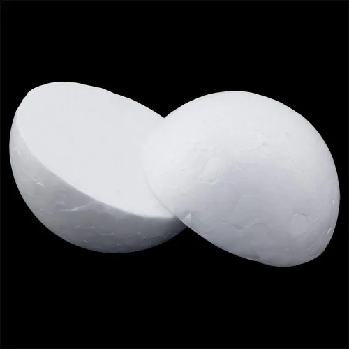 Vista 5 de 10 bolas de espuma blanca de 2 pulgadas, semiredondas, semiredondas, bolas de Navidad, decoración de boda, decoración de arte de bricolaje