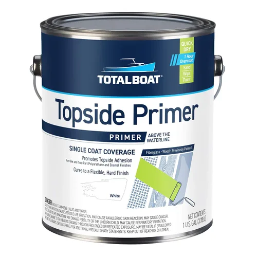 Vista 11 de TotalBoat Marine Topside - Imprimación de pintura para barco para fibra de vidrio y madera (gris, cuarto de galón)