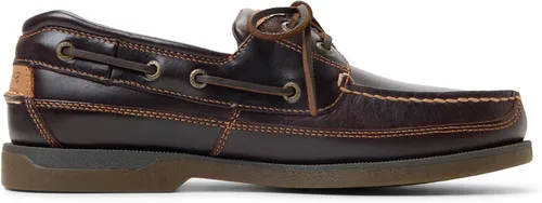 Vista 4 de Sperry Mako - Zapato náutico de piel con 2 ojales para hombre Amaretto