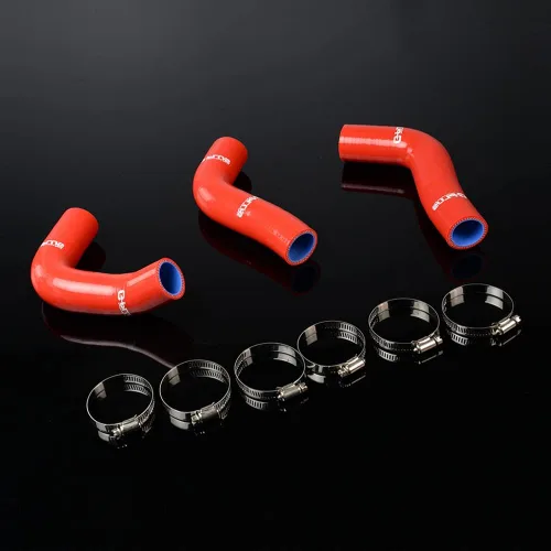 Vista 7 de PIT66 Kit de manguera de radiador de silicona, compatible con Mazda Miata Mx5 1994-1997 1.8l Na8c Bpze negro con abrazaderas