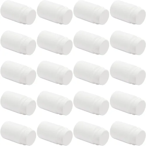 Vista 6 de Othmro Botellas de reactivo químico de laboratorio de plástico PE 20pcs, 2.0 fl oz/2oz boca ancha 25mmID muestra redonda contenedor