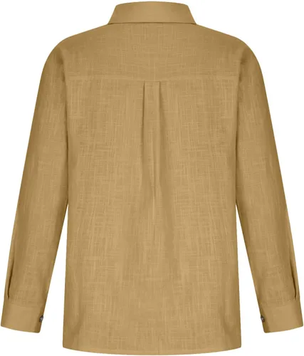 Vista 159 de SMIDOW Camisa de algodón y lino con botones para mujer