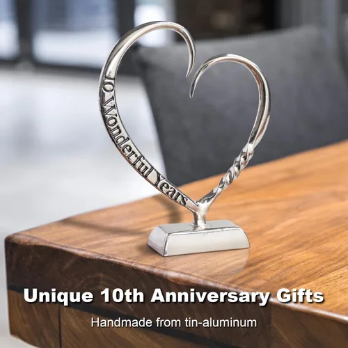 Vista 2 de Regalos de lata de 10 años para él, su décimo aniversario de boda de aluminio Regalo de décimo aniversario
