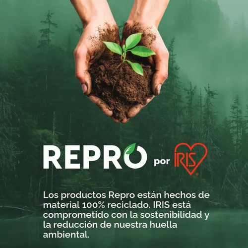 Vista 3 de IRIS USA Paquete de 4 contenedores apilables de 91 cuartos de galón