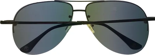 Vista 5 de Timberland brillante Gunmetal para hombre montaje frontal sin montura Aviador Metal Sunglass TB7174 9A