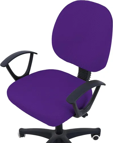 Vista 35 de Smiry Fundas de asiento de silla de computadora de oficina, de jacquard elástico, extraíbles, lavables, antipolvo, protectores de cojín para silla