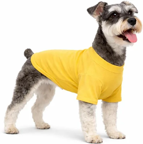 Vista 180 de Lovelonglong 2019 - Ropa para mascotas, Disfraces para Perro, Ropa Camisetas en blanco para Perros Grande Medianos Pequeños 100% Algodón 18