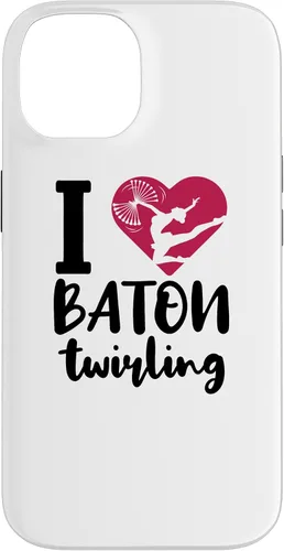 Vista 4 de iPhone 16 I Love Baton Twirling Majorette Baton Twirler Case
