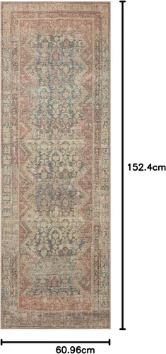 Vista 41 de Loloi Angela Rose Aubrey Collection AUB-02 - Alfombra decorativa de 2 pies 3 pulgadas x 3 pies 9 pulgadas, altura de pelo 0,19 pulgadas, diseño