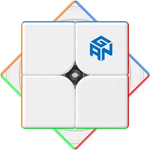 Vista 5 de Bukefuno GAN 251 Air 10th Anniversary Edition 2x2 Cubo mágico magnético GAN 251 Air M 2x2x2 cubos sin calcomanías Gans Mini imanes
