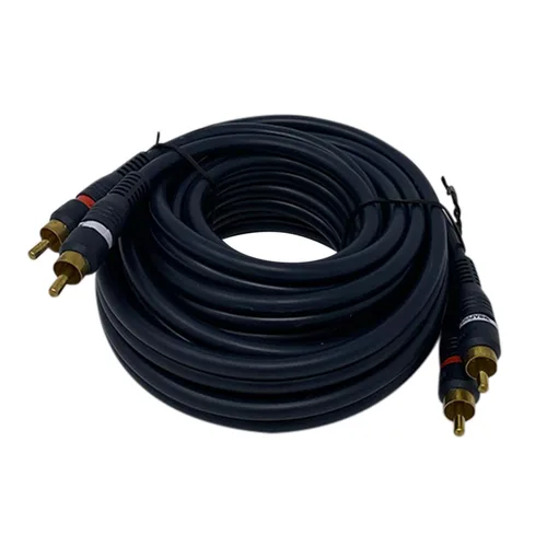 Vista 7 de iMBAPrice® Cable de audio de cine en casa 2RCA macho a 2RCA macho de 3 pies (3 pies, negro) Conectores dorados, Para amplificador, Sistema estéreo