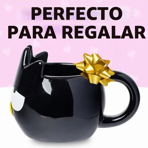 Vista 6 de Silver Buffalo Sanrio Hello Kitty and Friends Badtz-Maru - Taza de cerámica esculpida en 3D, 20 onzas