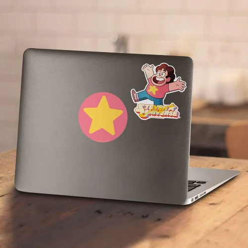 Vista 4 de Steven Universe Star Cartoon Network - Sudadera con capucha y calcomanías para niños y jóvenes