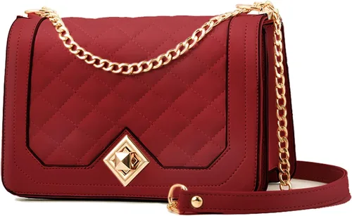 Vista 19 de Travistar Bolsos cruzados para mujer, bolsos pequeños de piel sintética, bolso de hombro, bolso de noche, bolsos acolchados con correa de cadena