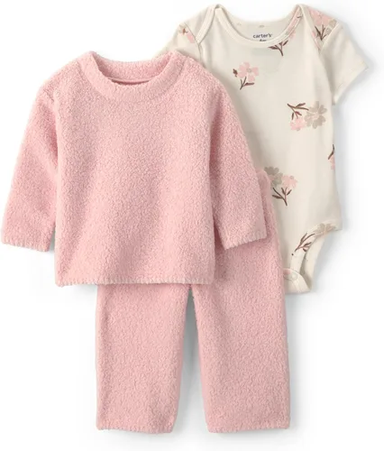 Vista 29 de Carter's Conjunto de pantalón de 3 piezas para bebé niña Floral verde