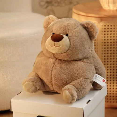Vista 2 de Osos de peluche lindos sentados, animales de peluche suaves, juguetes de oso de peluche para dormir, regalos para niños, bebés y niñas