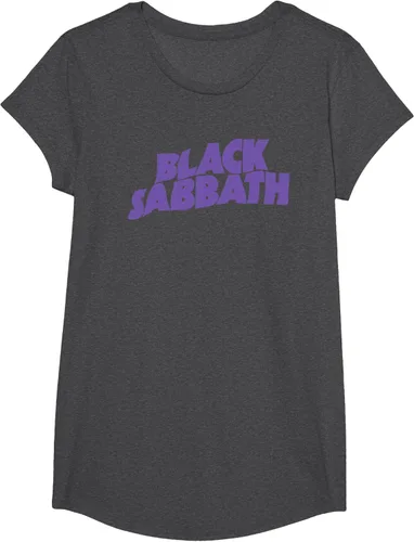 Vista 24 de Black Sabbath Camiseta con logotipo morado