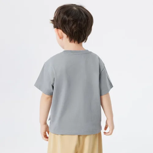 Vista 3 de Camiseta de manga corta con estampado de camión para niños pequeños