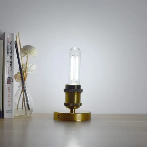 Vista 9 de Bombilla tubular LED E26 equivalente a 25 W, blanco brillante 5000 K, 200 lúmenes, 2 W luz diurna regulable, bombillas de filamento LED Edison