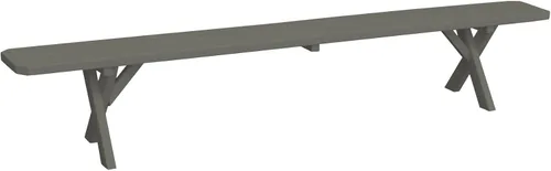 Vista 64 de Furniture Barn USA Pine - Banco cruzado de 2 pies, color negro