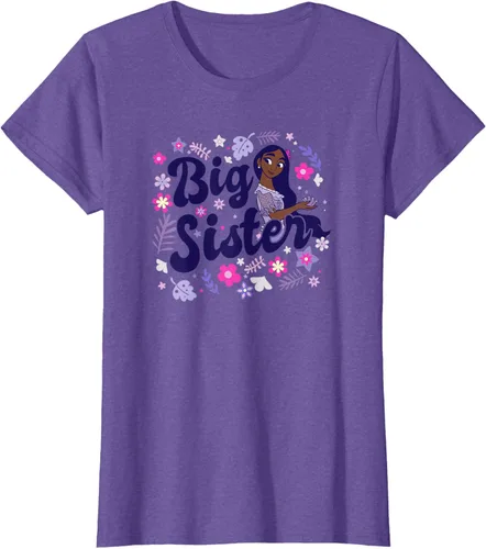 Vista 25 de Disney Encanto Isabela Madrigal Big Sister - Camiseta floral, gris, S Asfalto