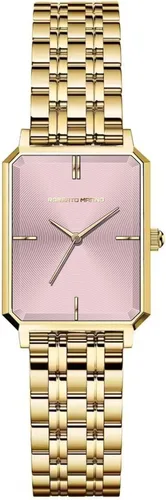 Vista 20 de Roberto Marino RM1982 Reloj de Lujo para Mujer Rectangular en Oro – Movimiento de Cuarzo Japonés, Diseño Vintage de Acero Inoxidable, Esfera RM1931