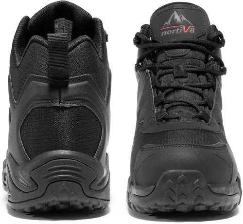 Vista 7 de NORTIV 8 Botas de senderismo impermeables para hombre, ligeras, a medio tobillo, botas de senderismo para exteriores