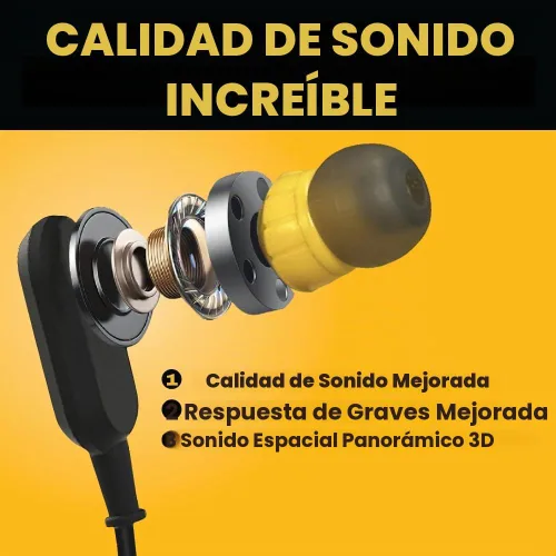 Vista 7 de DEWALT Auriculares de Banda para el Cuello Bluetooth de Servicio Pesado - Edición Especial Negra, Auriculares Inalámbricos Bluetooth 5.2
