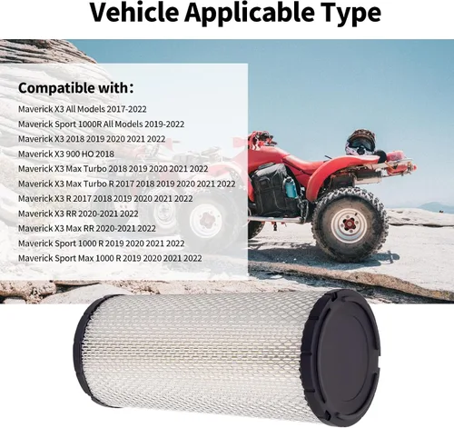 Vista 4 de 715900422 Filtro de aire de repuesto para Can-Am Maverick X3 XDS XRS 1000 900 R, Maverick X3 MAX, Max XDS XRS Turbo R RR, Maverick Sport 1000R Max