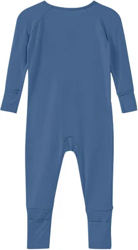 Vista 12 de Pijama de viscosa de bambú sin pies para niños y niñas, pijamas con cremallera para dormir y jugar, mameluco - 0-24 meses