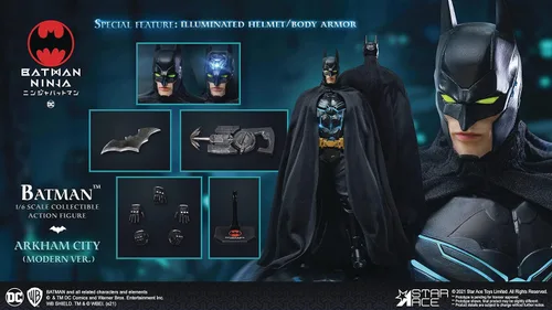 Vista 2 de Star Ace Toys Batman Ninja: Modern Batman - Figura de acción coleccionable a escala 1:6, multicolor