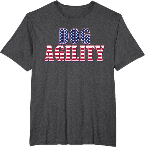 Vista 13 de Dog Agility American Flag - Camiseta de agilidad para perros, Negro