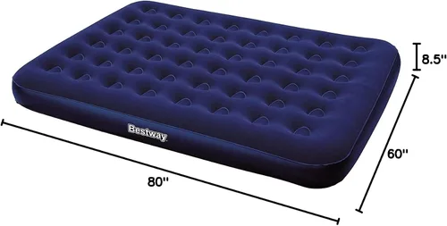 Vista 4 de Bestway Cama de aire Flocada Queen sin bomba de inflado, 80 x 60 x 8.5