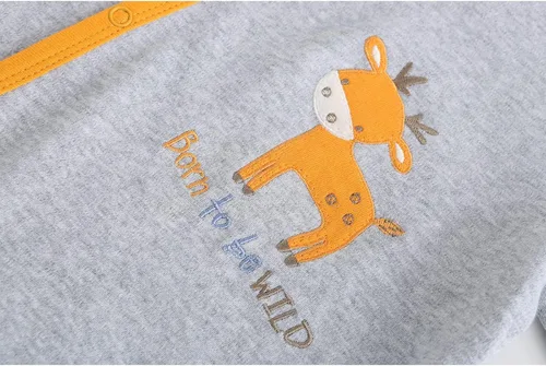 Vista 8 de Ropa unisex para bebés, paquete de 5 mamelucos de manga corta y 3 mamelucos con pies para bebé