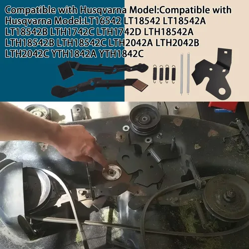 Vista 3 de Ohoho 532151785 532184907 Kit de leva de rodillo de soporte de brazo de cubierta de 42 pulgadas compatible con Husqvarna/Craftsman 184907 131335