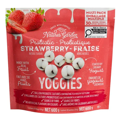Vista 8 de Nature's Garden Probiótico Strawberry Yoggies 21oz (30 x 0.7 oz) Paquete de 3