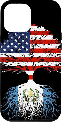 Vista 26 de Guatemala Born Family Roots Guatemalan American US Flag Gift Case for iPhone 17