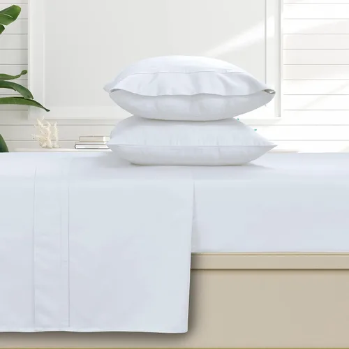 Vista 12 de Tribeca Living Juego de sábanas y fundas de almohada de satén de algodón egipcio suave, bolsillo profundo, 500 hilos, ropa de cama de lujo de 4 Beige