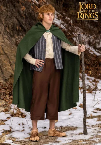 Vista 2 de Disfraz de Señor de los Anillos Samwise para adulto, auténtico disfraz de Samwise Halloween y traje de cosplay