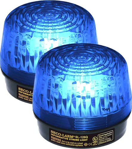 Vista 5 de Seco-Larm Luz estroboscópica de xenón Enforcer, 12VDC, lente azul (SL-126Q/B)