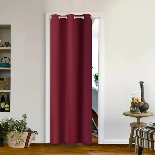 Vista 53 de MYSKY HOME Cortinas Aqua para Armario para Entrada Cortina Opaca para Puerta para Sala de Estar Cortina Oscurecedora de Habitación con Ojales