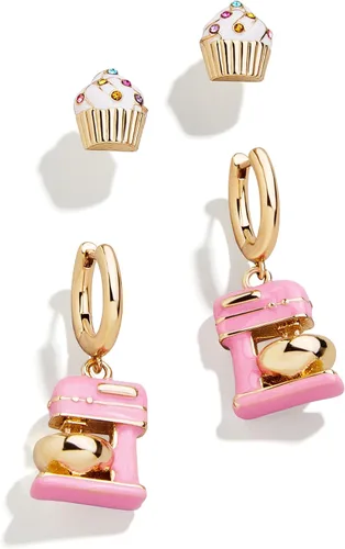 Vista 11 de BaubleBar Pendientes Temáticos de Comida y Bebida, Pendientes de Novedad para Mujer, Joyería de Disfraz
