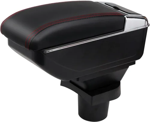 Vista 11 de Reposabrazos de Consola para Mini Cooper Coupe R50 R52 R53 R56 R57 R58 F55 F56 F57 Countryman (3 USB, Negro)