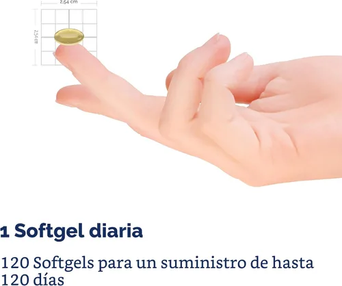 Vista 5 de Puritan's Pride Carotenoide de luteína Lutigold™ Premium 40mg con zeaxantina para hombres y mujeres, suplemento dietético para apoyo a la salud