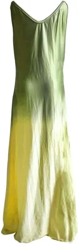Vista 3 de Plus Size Maxi Dresses for Women Summer Casual Dress with Pockets Tie Dye Solid Color V Neck Sleeveless Dress
