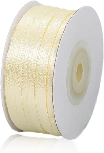 Vista 79 de Cinta beige de 1-1/2 pulgadas x 25 yardas, cinta de satén de tela de color sólido para envolver regalos, manualidades, ramos de novia, coronas