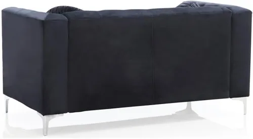Vista 6 de Glory Furniture Sofá de dos plazas Pompano Velvet en negro