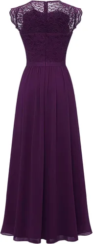 Vista 77 de Dressystar - Vestido de dama de honor, sin mangas, con cuello en V, para fiesta de boda