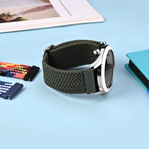Vista 2 de BISONSTRAP Correas de reloj de nailon, correas trenzadas ajustables para hombres y mujeres, 0.630 in, 0.709 in, 0.748 in, 0.787 in, 0.866 in