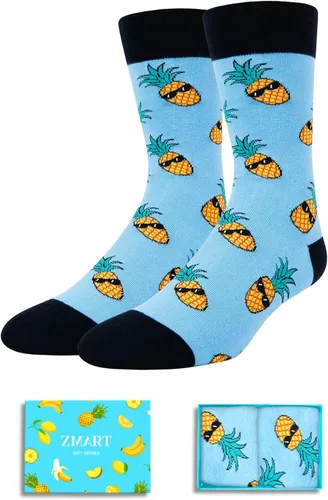Vista 7 de Zmart Funny Gifts for Men - Pineapple Avocado Socks for Teens, Popcorn Sushi Sauce Socks